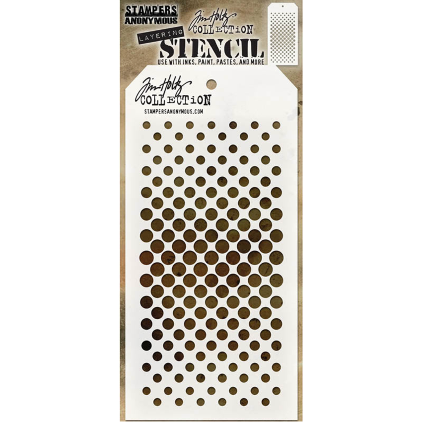 Tim Holtz MINI STENCIL SET 39 MST039 dot