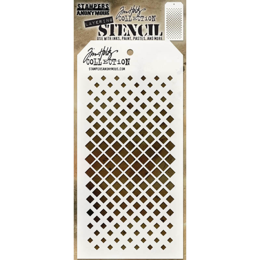 Tim Holtz MINI STENCIL SET 39 MST039 square