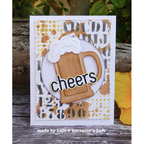 Tim Holtz MINI STENCIL SET 3 MST003 cheers