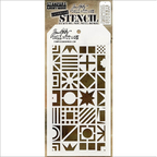 Tim Holtz MINI STENCIL SET 41 MST041 cube
