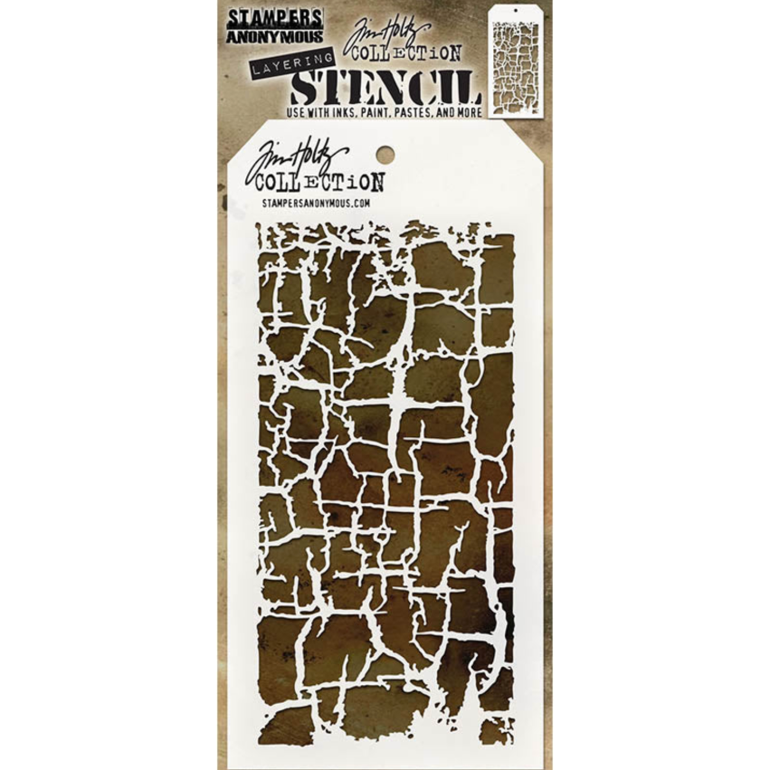 Tim Holtz MINI STENCIL SET 43 MST043 decayed