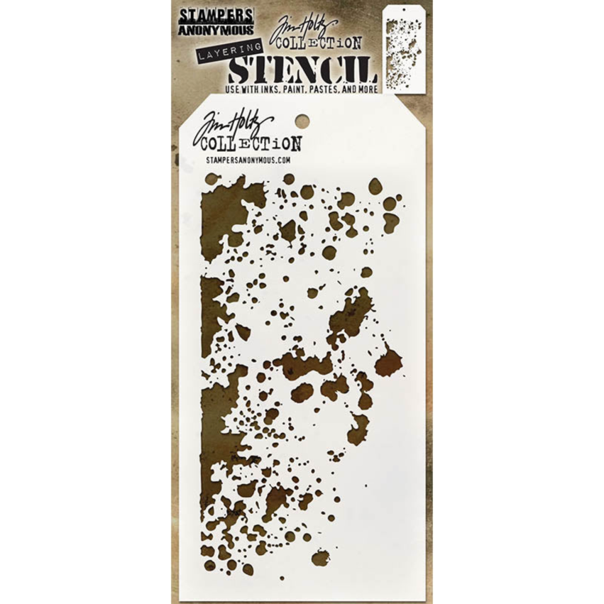 Tim Holtz MINI STENCIL SET 43 MST043 grime