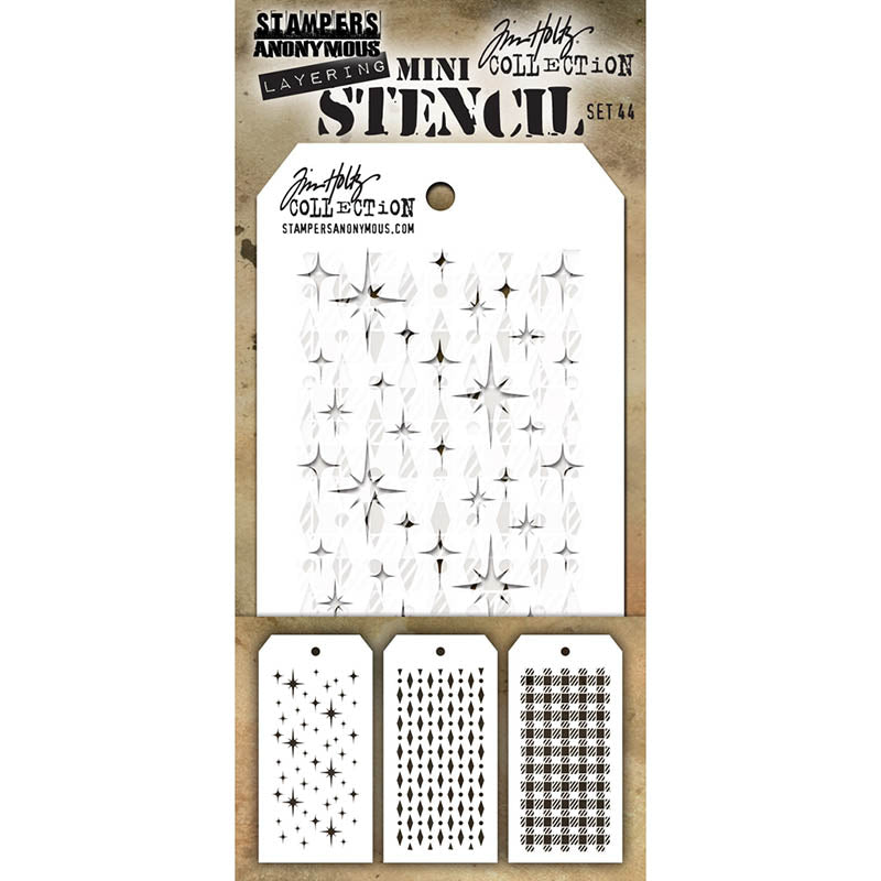 Tim Holtz MINI STENCIL SET 44 MST044
