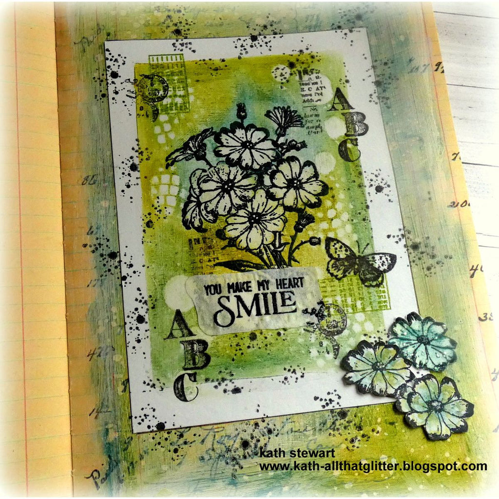 Tim Holtz MINI STENCIL SET 46 MST046 flowers | color-code:ALT01