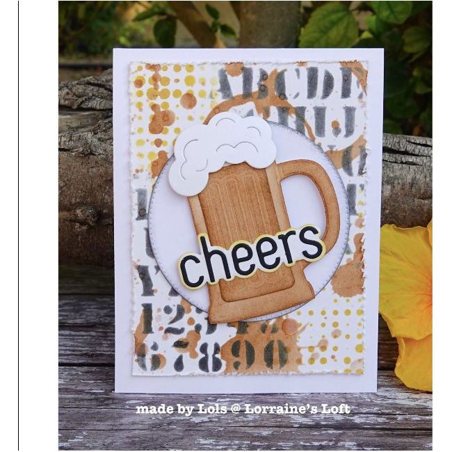 Tim Holtz MINI STENCIL SET 48 MST048 cheers