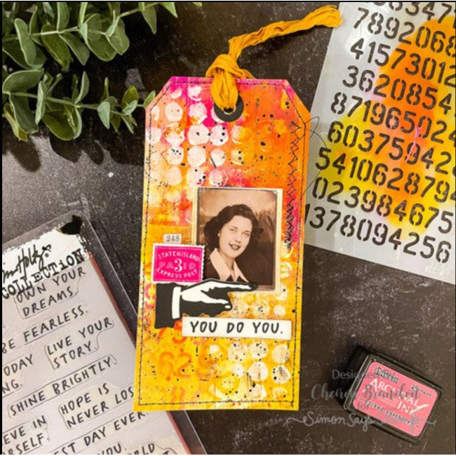 Tim Holtz MINI STENCIL SET 48 MST048 dots