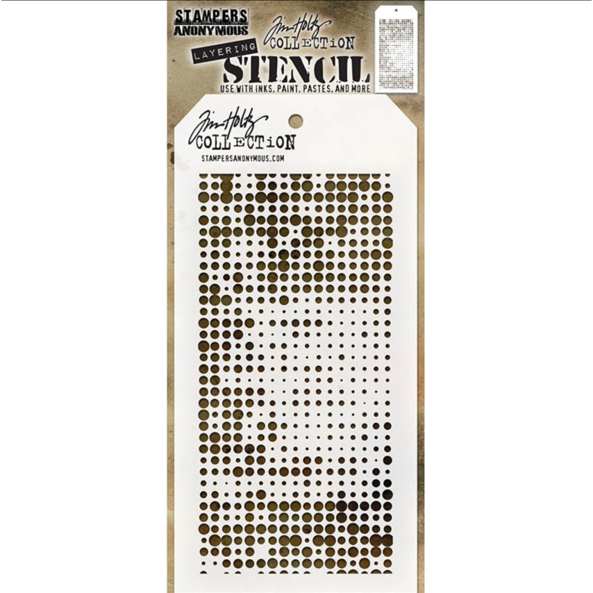 Tim Holtz MINI STENCIL SET 48 MST048 halftone
