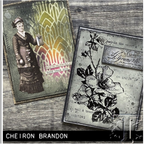 Tim Holtz MINI STENCIL SET 49 MST049 gray