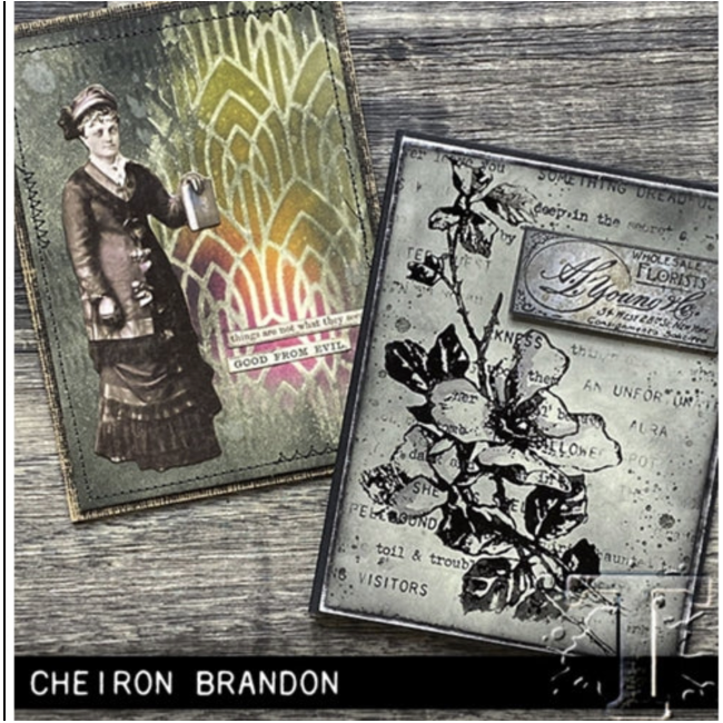 Tim Holtz MINI STENCIL SET 49 MST049 gray