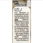 Tim Holtz MINI STENCIL SET 49 MST049 script