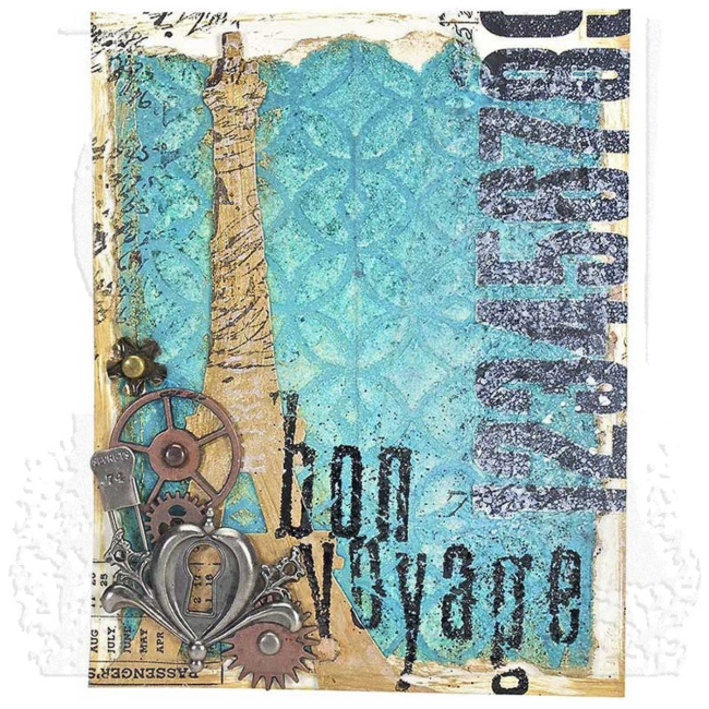 Tim Holtz MINI STENCIL SET 4 MST004 paris