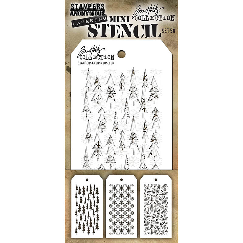 Tim Holtz MINI STENCIL SET 50 MST050
