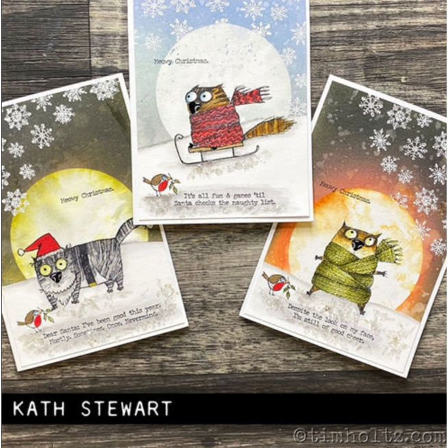 Tim Holtz MINI STENCIL SET 50 MST050 cats