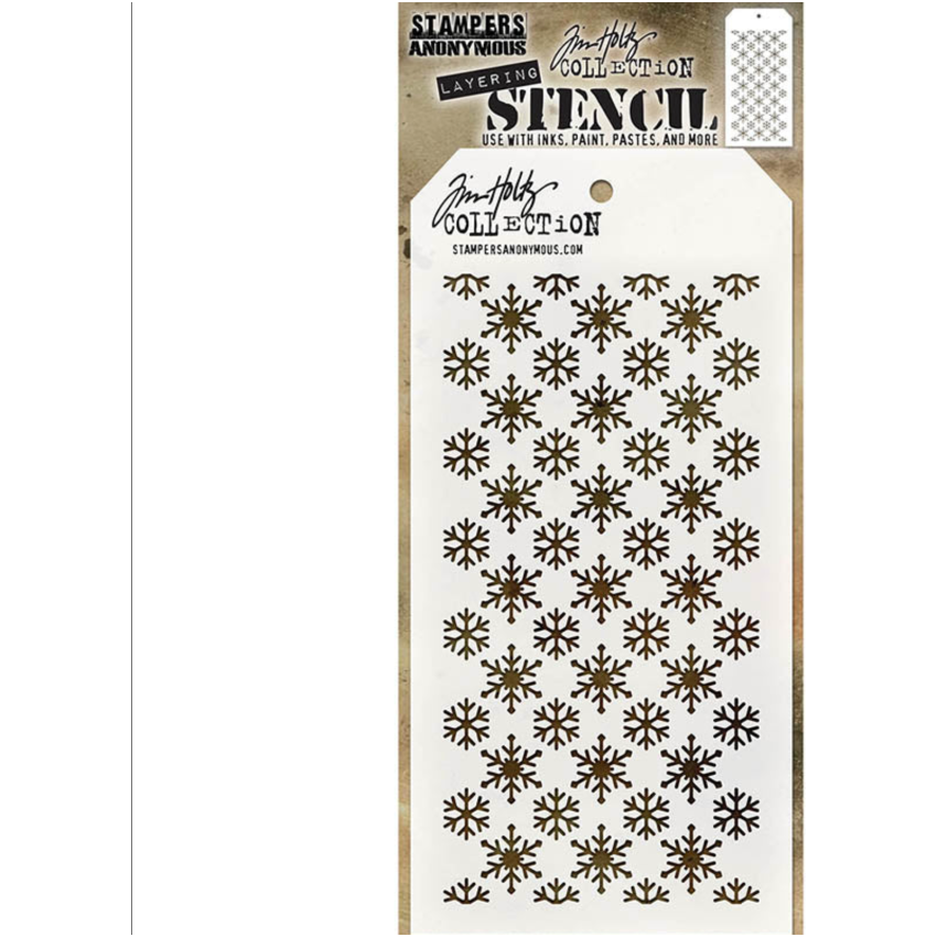 Tim Holtz MINI STENCIL SET 50 MST050 flurries