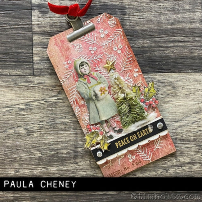 Tim Holtz MINI STENCIL SET 50 MST050 peace on earth