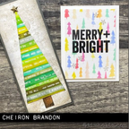 Tim Holtz MINI STENCIL SET 50 MST050 trees