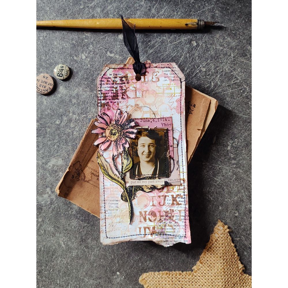 Tim Holtz MINI STENCIL SET 52 MST052 tag | color-code:ALT03