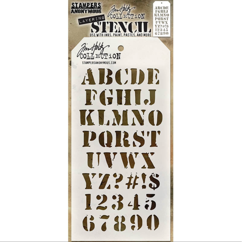 Tim Holtz MINI STENCIL SET 5 MST005 cargo