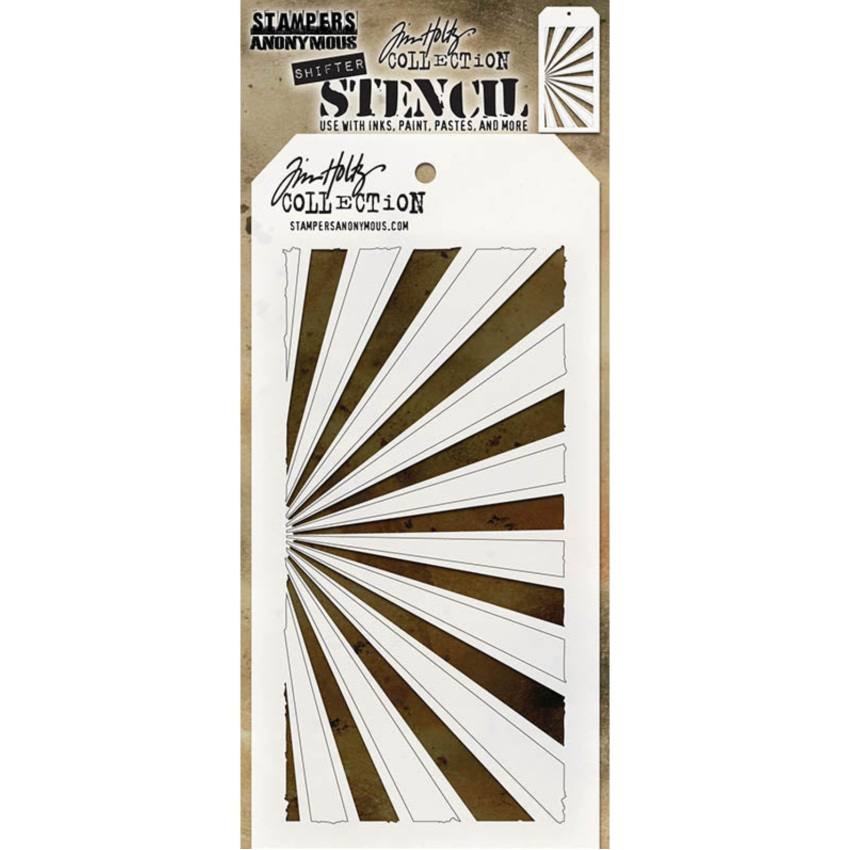 Tim Holtz MINI STENCIL SET 5 MST005 rays