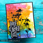 Tim Holtz MINI STENCIL SET 8 MST008 rainbow
