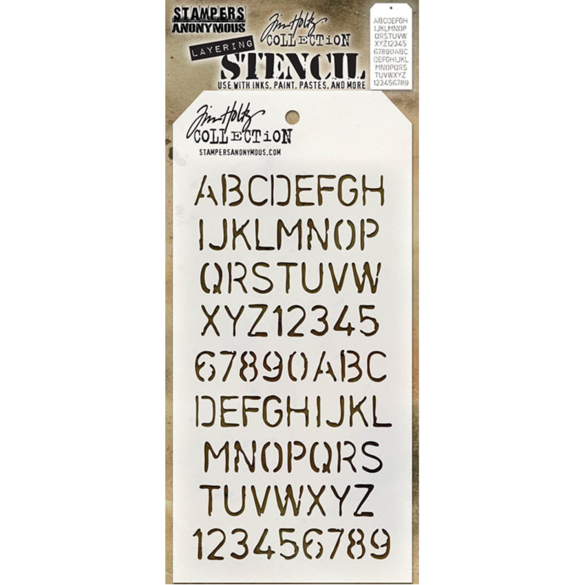 Tim Holtz MINI STENCIL SET 8 MST008 schoolhouse