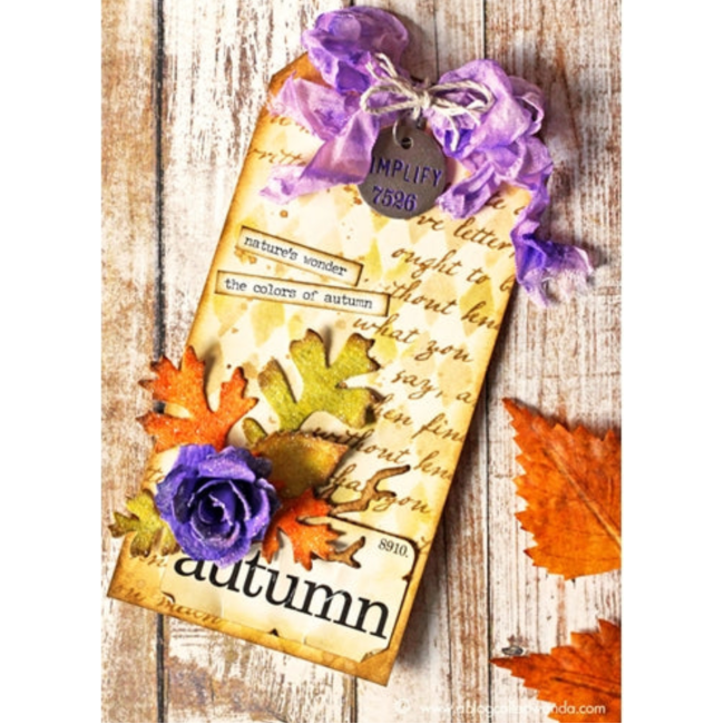 Tim Holtz MINI STENCIL SET 9 MST009 purple bow