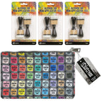 Tim Holtz Medium 6 x 10 Distress Zipper Bag And 6 Felt Applicator Tools Bundle