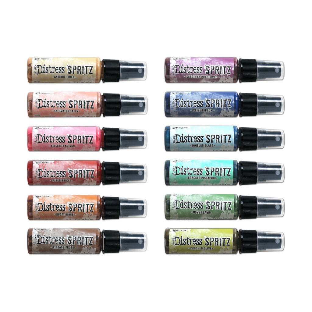 Tim Holtz Medium 6 x 10 Distress Zipper Bag And Distress Spritz Bundle 2 bottles alone