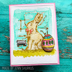Tim Holtz Mini Blueprints Strip Easter Cling Rubber Stamps thmb005 watercolor