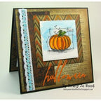 Tim Holtz Mini Blueprints Strip HALLOWEEN 2 Cling Rubber Stamps THMB013 pumpkin