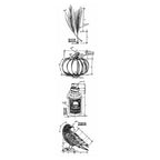 Tim Holtz Mini Blueprints Strip Halloween 2 Cling Rubber Stamps thmb013
