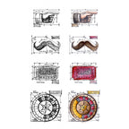 Tim Holtz Mini Blueprints Strip RINGMASTER Cling Rubber Stamps THMB010

