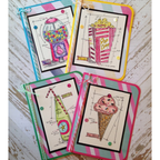 Tim Holtz Mini Blueprints Strip TREATS Cling Rubber Stamps THMB016 treats
