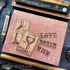 Tim Holtz Mini Blueprints Strip Wine Cling Rubber Stamps thmb028 dream