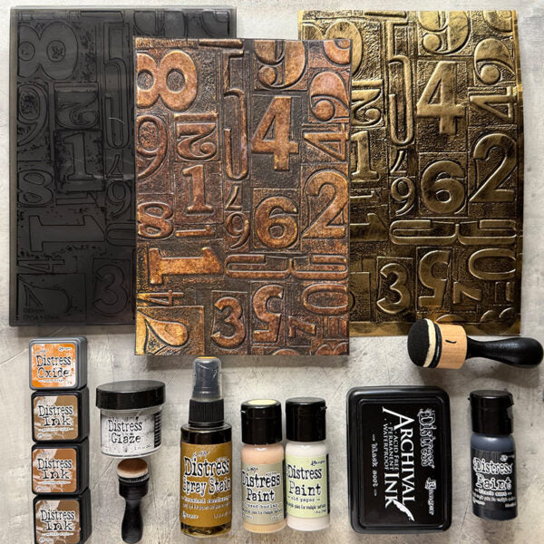 Tim Holtz Mini Distress Ink Pads Sets 13, 14, And 15 Ranger Texture Fades | color-code:ALT01