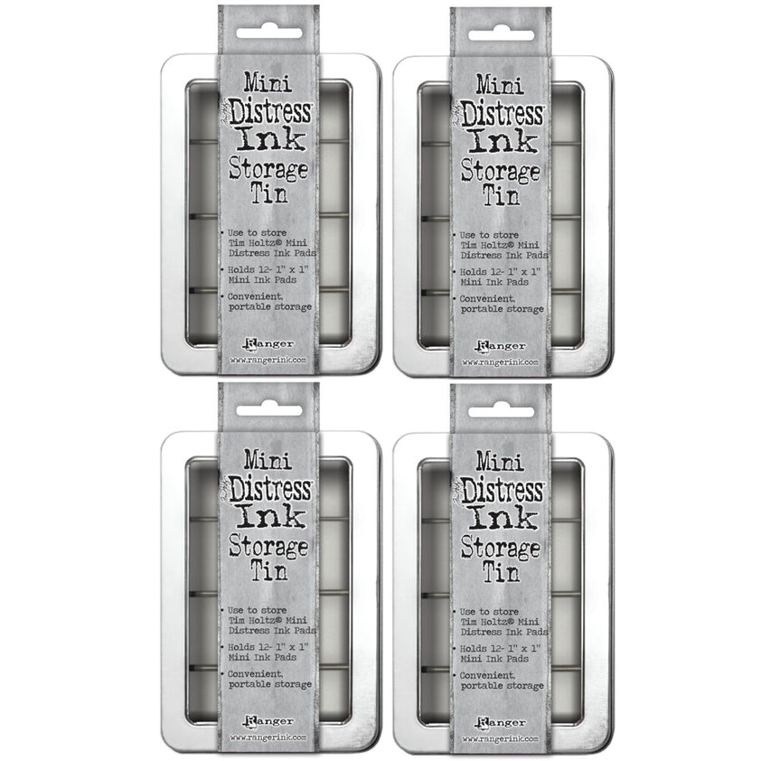 Tim Holtz Mini Distress Ink Storage Tin Bundle Of 4 – Simon Says Stamp