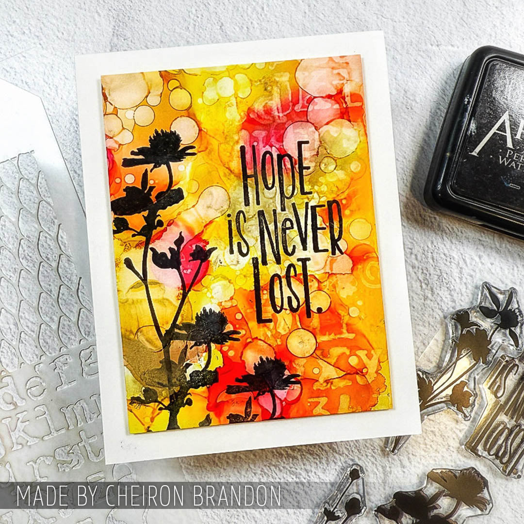 Tim Holtz Mini Stencil Set 10 mst010 bubbles