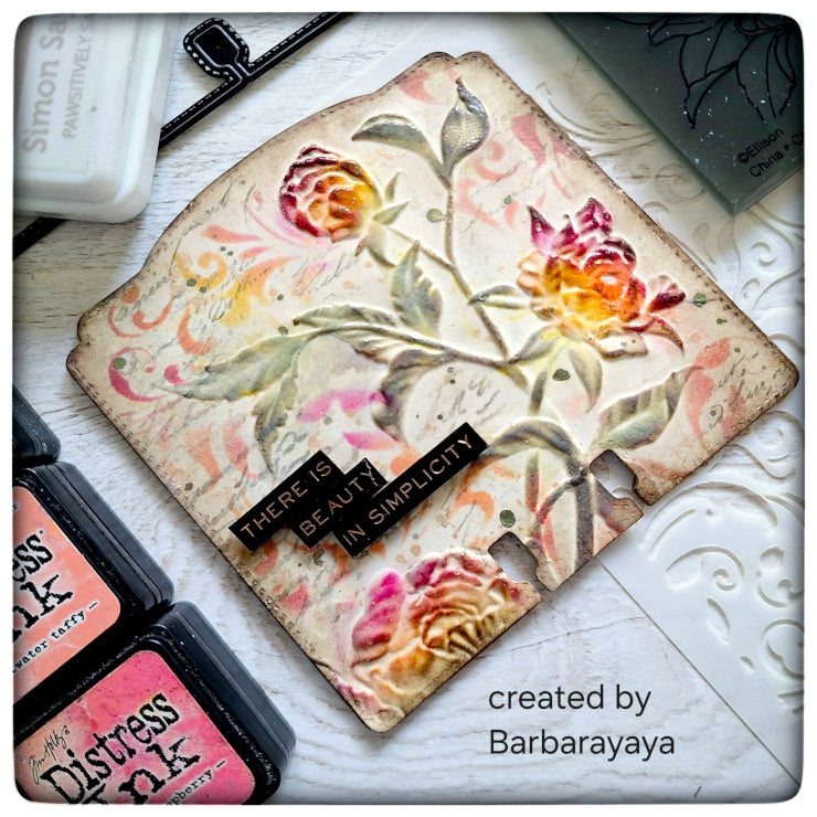 Tim Holtz Mini Stencil Set 10 mst010 roses | color-code:ALT01