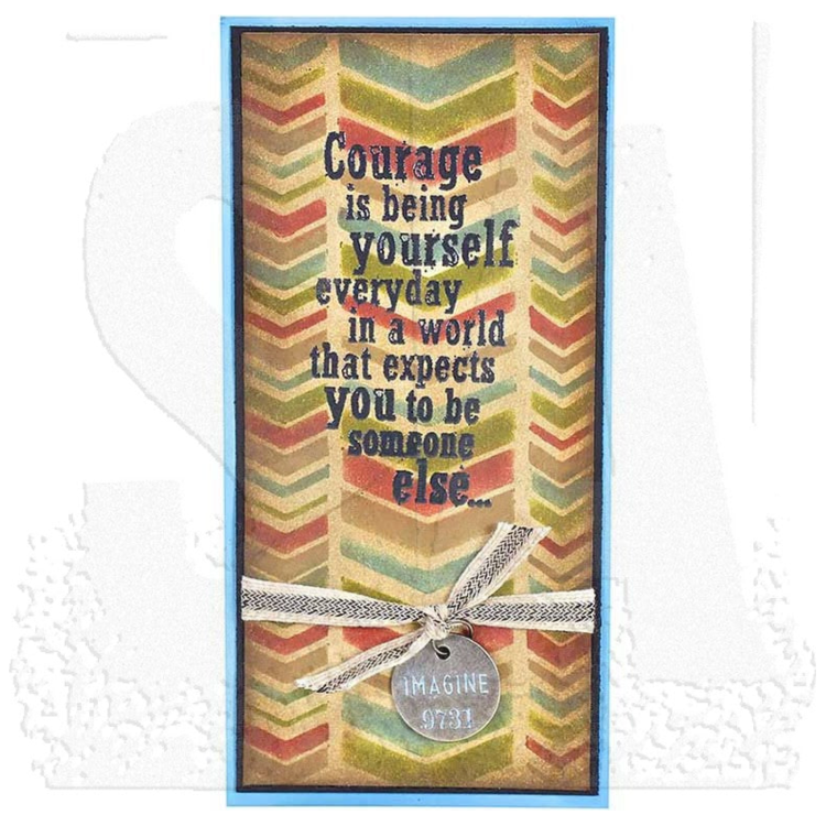 Tim Holtz Mini Stencil Set 11 mst011 courage