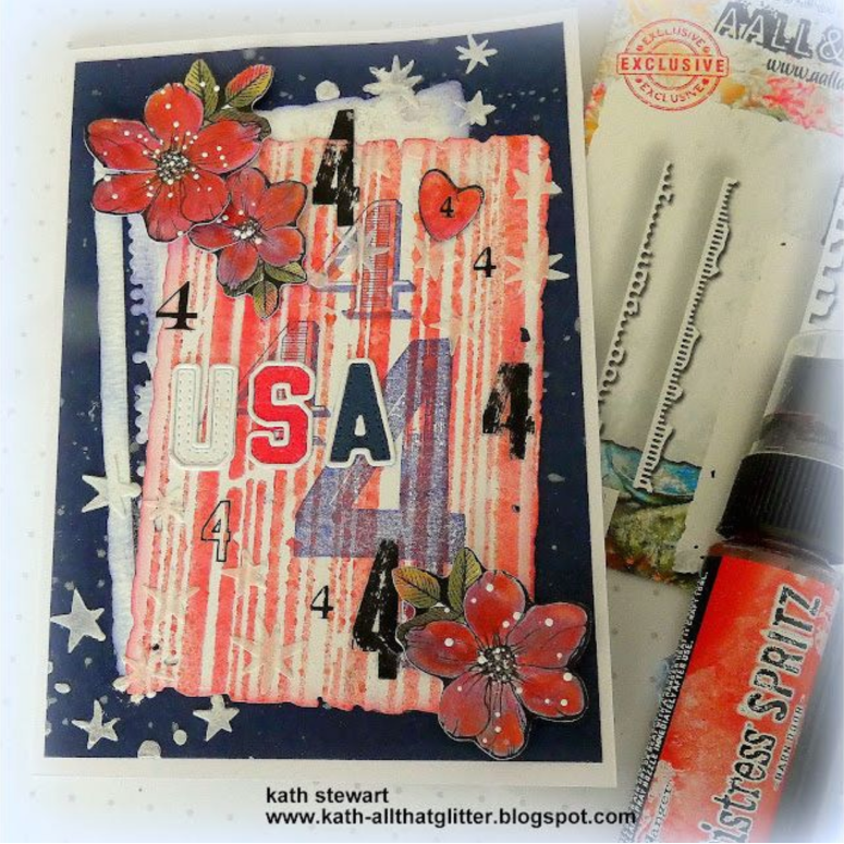 Tim Holtz Mini Stencil Set 11 mst011 stripes
