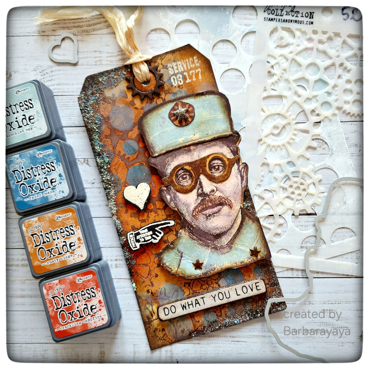 Tim Holtz Mini Stencil Set 1 mst001 goggles | color-code:ALT01