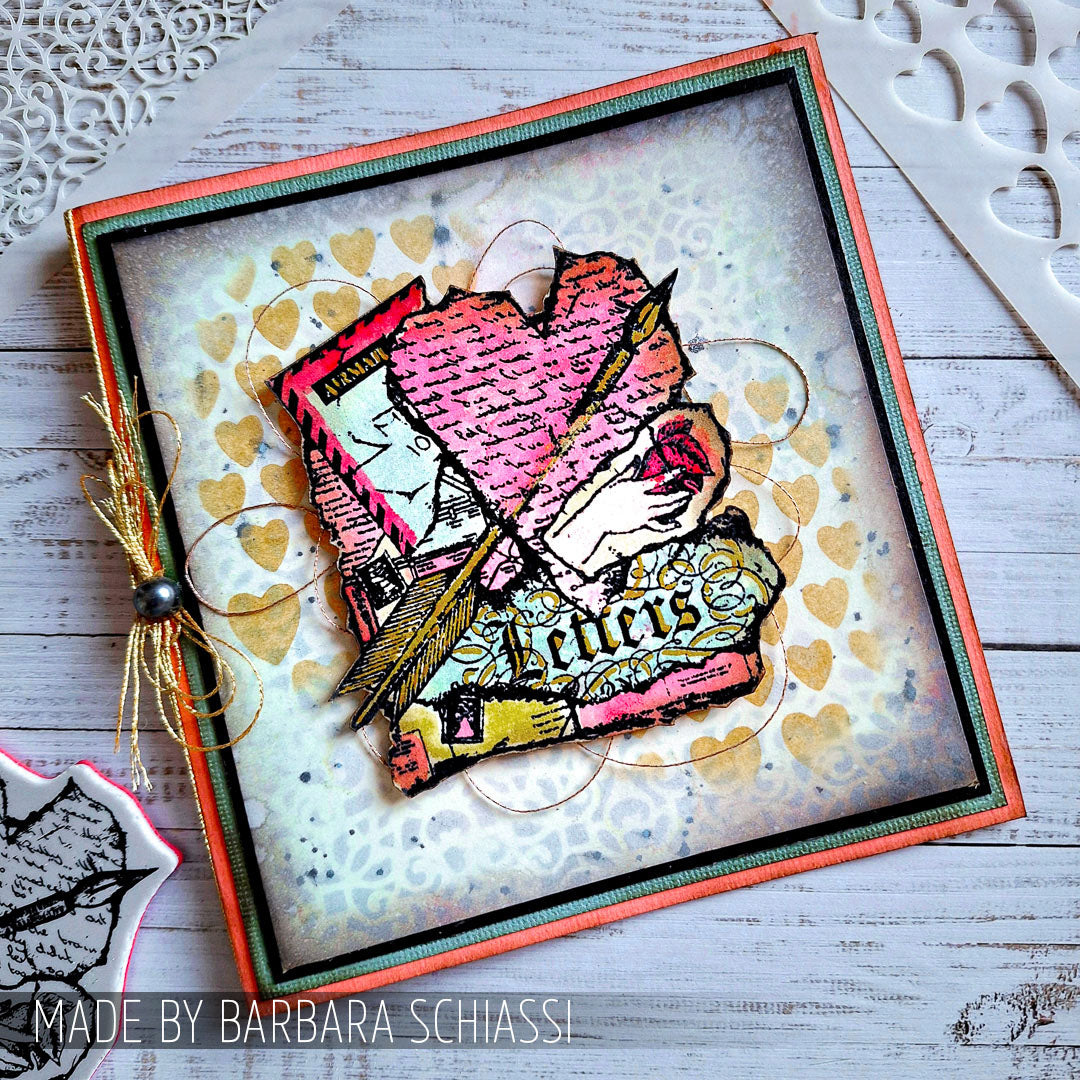 Tim Holtz Mini Stencil Set 25 mst025 hearts