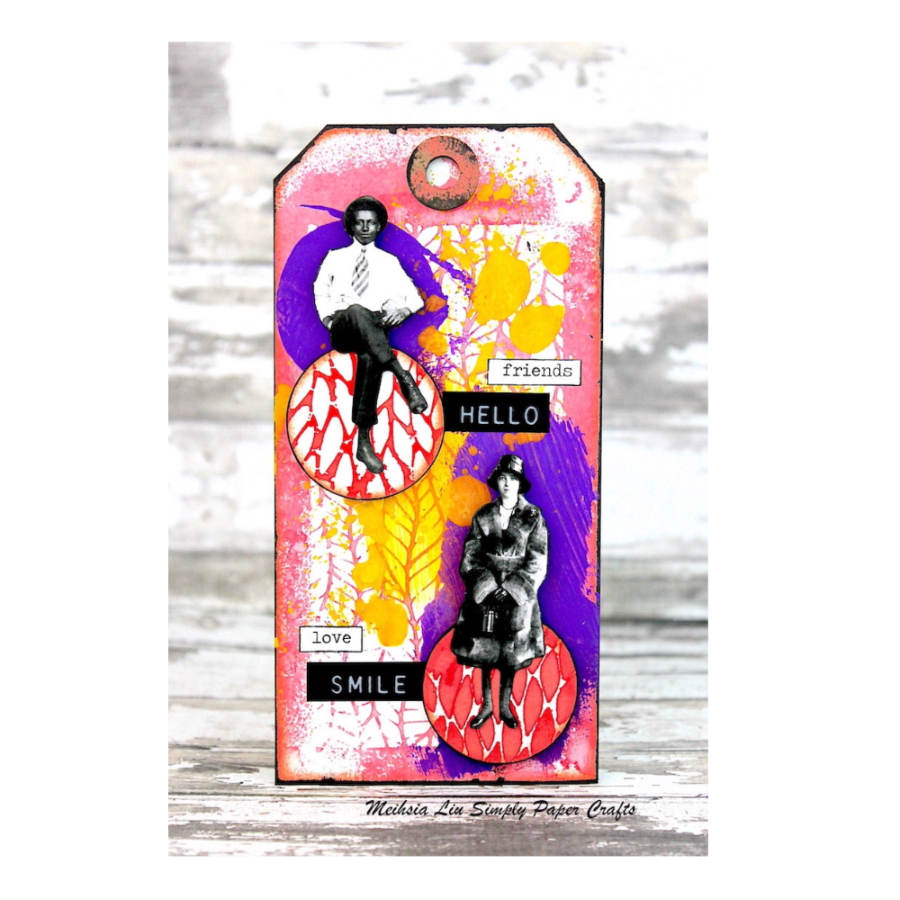 Tim Holtz Mini Stencil Set 26 mst026 hello | color-code:ALT02