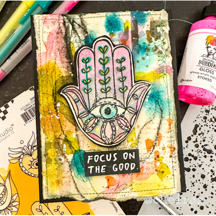 Tim Holtz Mini Stencil Set 2 mst002 hamsa