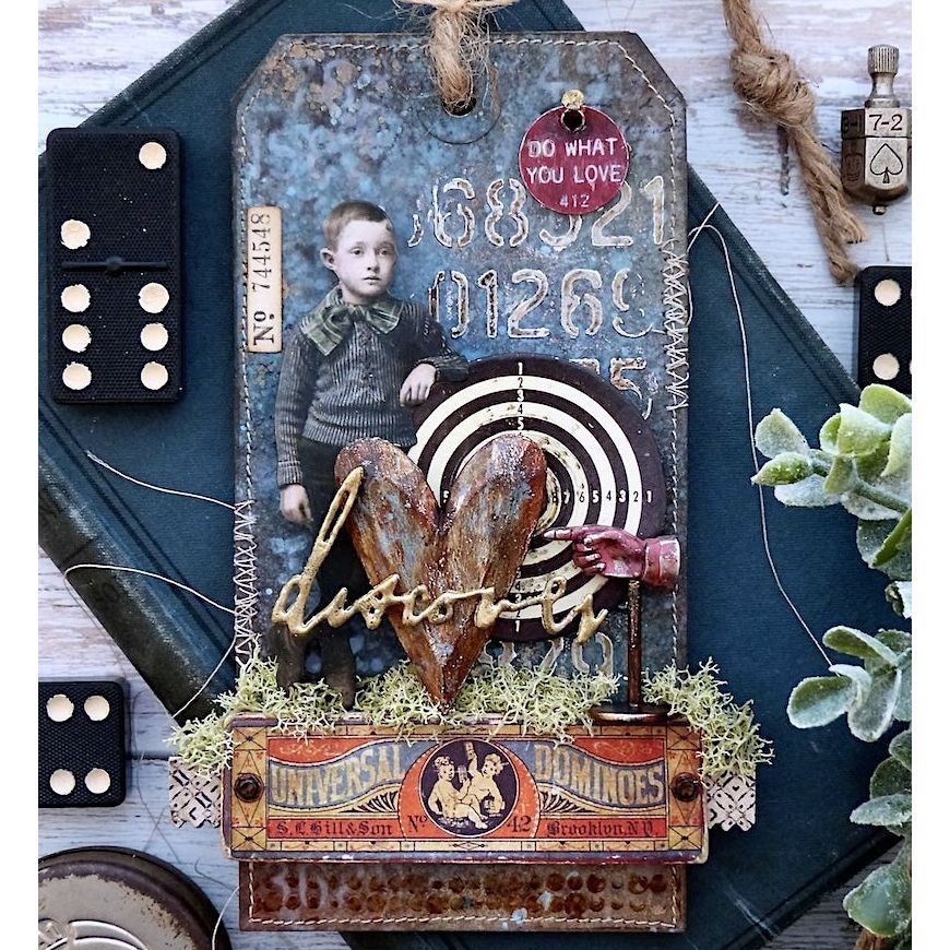 Tim Holtz Mini Stencil Set 33 mst033 stitches