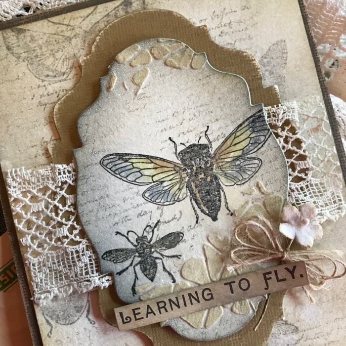 Tim Holtz Mini Stencil Set 35 mst035 bugs