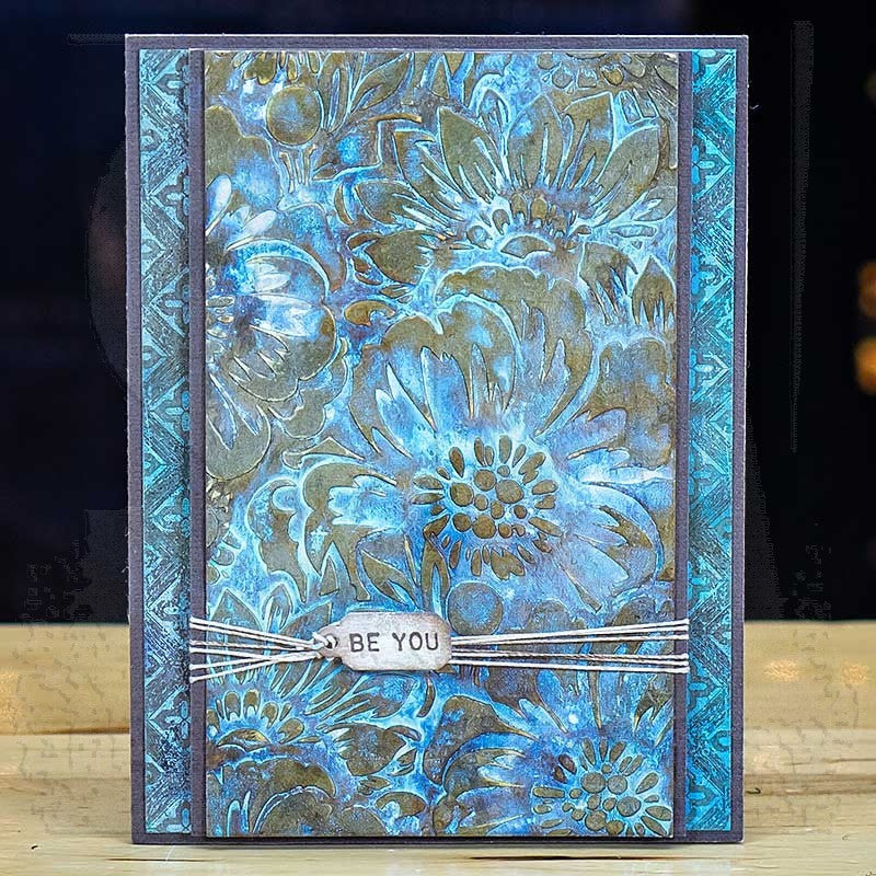 Tim Holtz Mini Stencil Set 47 mst047 blue