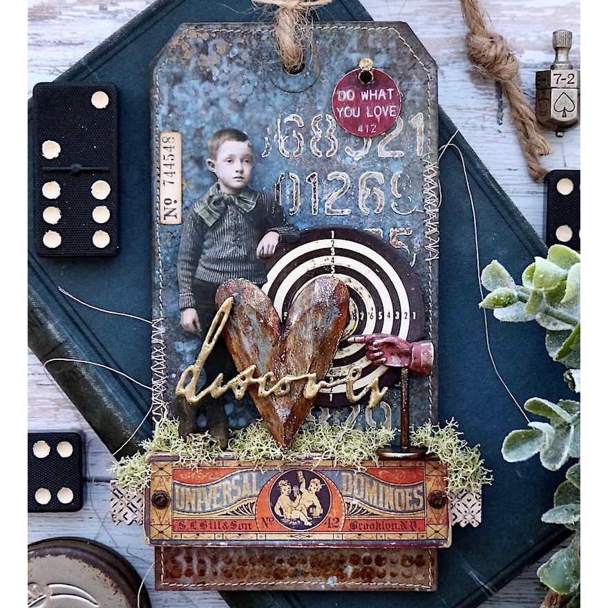 Tim Holtz Mini Stencil Set 48 mst048 stitches