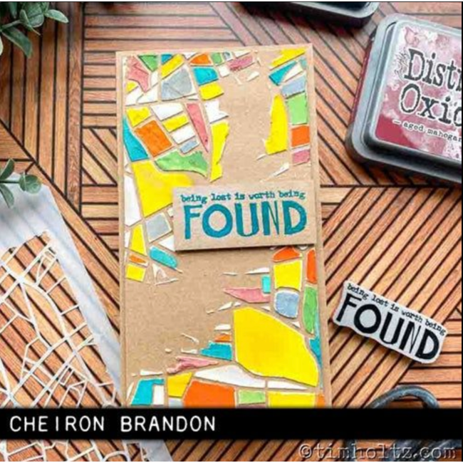 Tim Holtz Mini Stencil Set 51 mst051 colorful