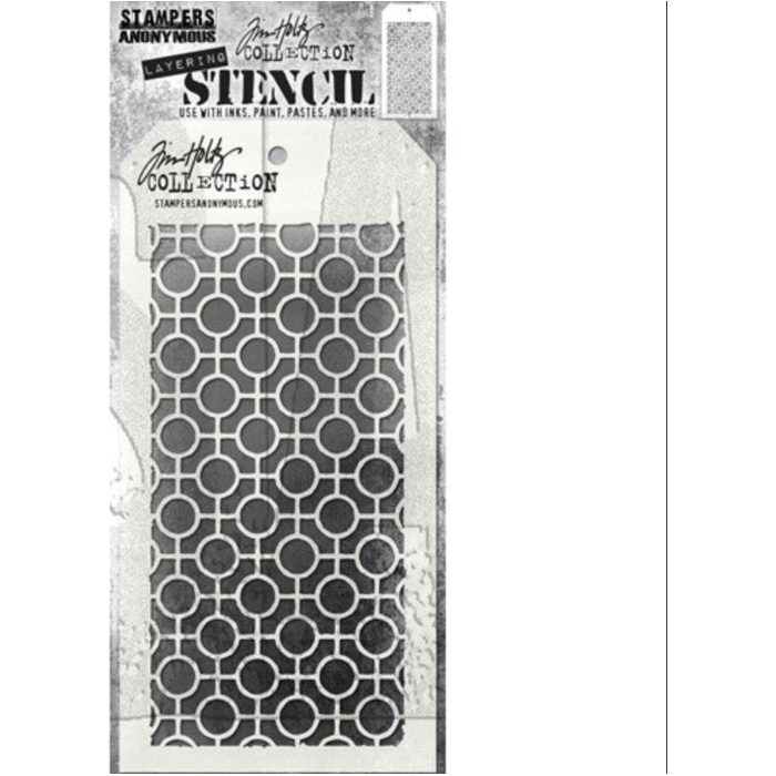 Tim Holtz Mini Stencil Set 52 mst052 focus